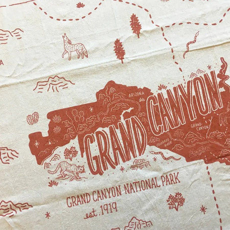 National Park Linen Tea Towels - US Park Pass