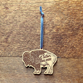 Grand Teton Bison Ornament - US Park Pass