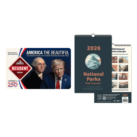 The Season Kickoff Bundle: US Park Pass + National Park Calendar - US Park Pass