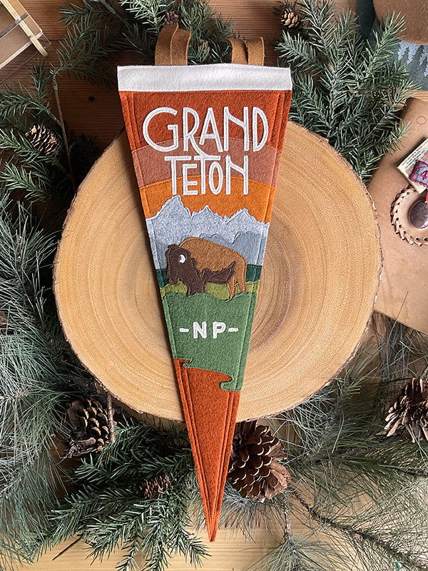 Grand Teton Oxbow Pennant