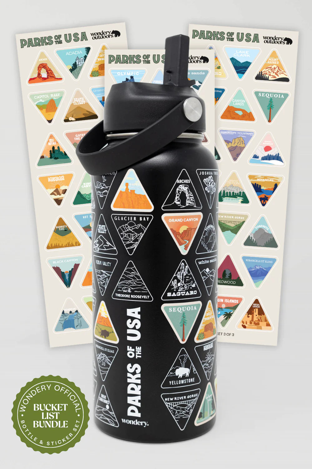 Water Bottle: Parks of the USA Bucket List
