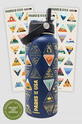 Water Bottle: Parks of the USA Bucket List - US Park Pass