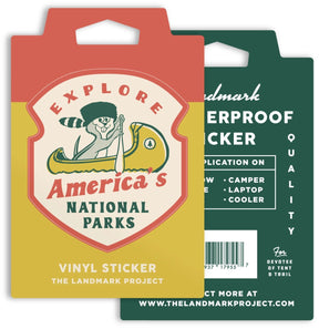 The Landmark Project Weatherproof Vinyl Stickers - US Park Pass