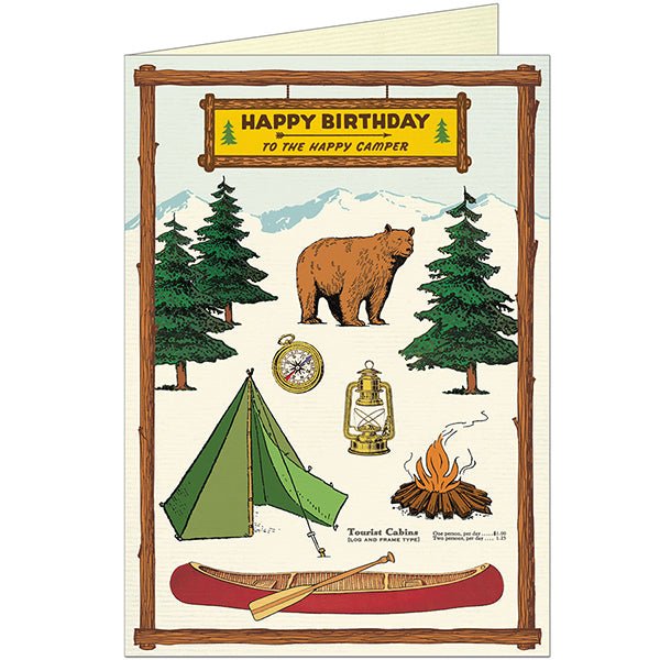 Happy Birthday Camping Greeting Card