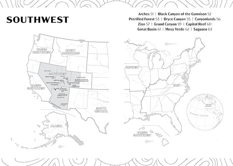 The National Parks: A Coloring Book - US Park Pass