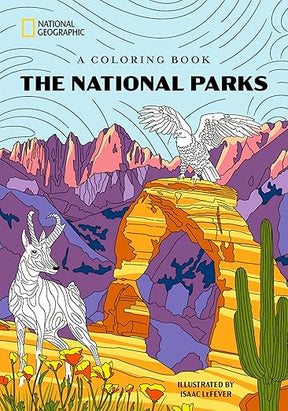 The National Parks: A Coloring Book - US Park Pass