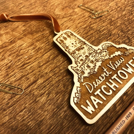 Desert View Watchtower Grand Canyon Ornament - US Park Pass