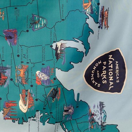 Festival Blanket: National Parks and Monuments Map - US Park Pass