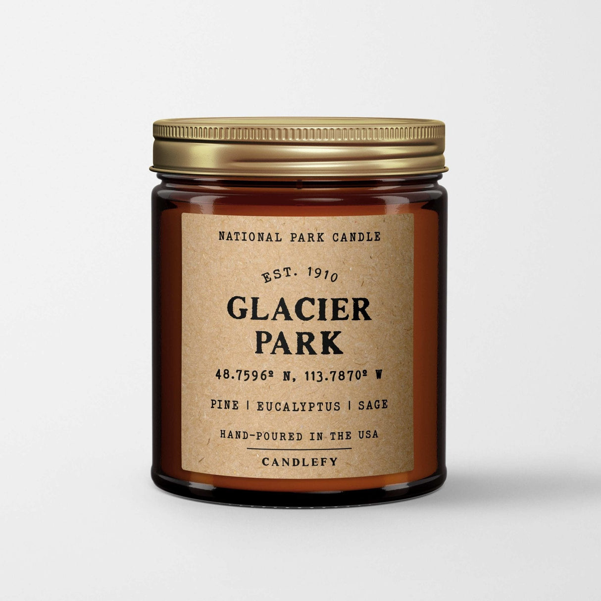 Glacier National Park Candle