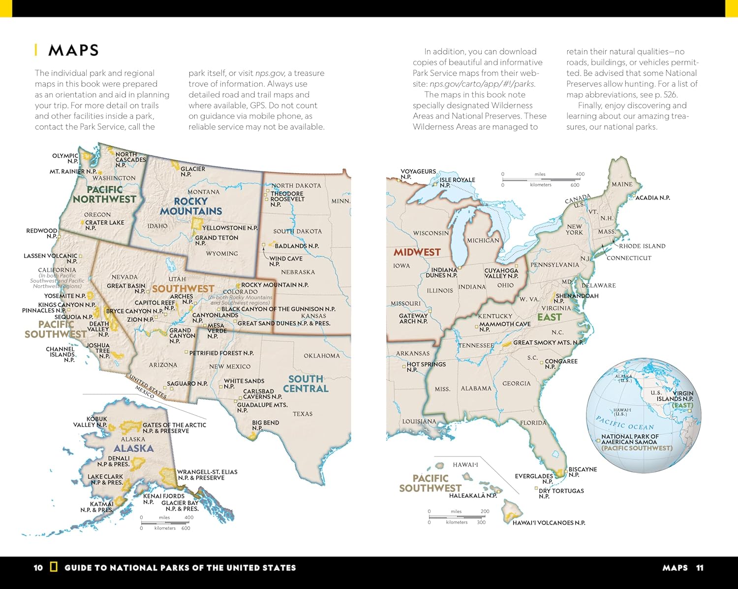 National Parks Map Southwest United - Guide Maps