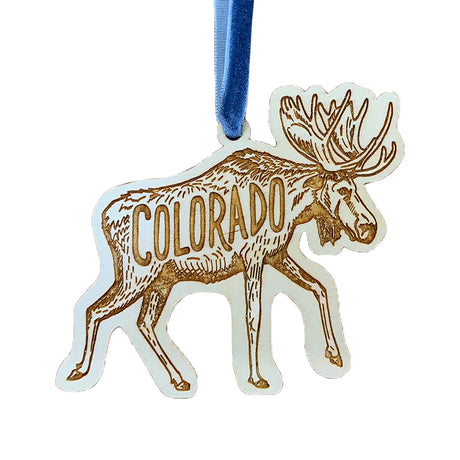 Colorado Moose Ornament - US Park Pass