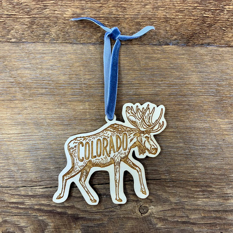 Colorado Moose Ornament - US Park Pass