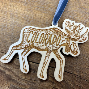 Colorado Moose Ornament - US Park Pass