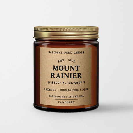 Mount Rainier National Park Candle - US Park Pass