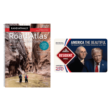 The Adventurer Bundle: Rand McNally Road Atlas + Park Pass - US Park Pass