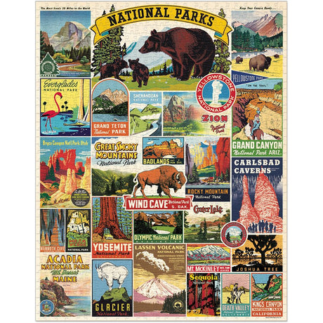 National Parks 1,000 Piece Puzzle - US Park Pass