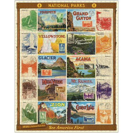 National Parks 2 1,000 Piece Puzzle - US Park Pass