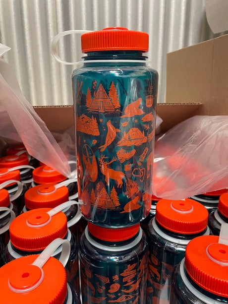 Pacific Northwest Patterns Nalgene Water Bottle - US Park Pass