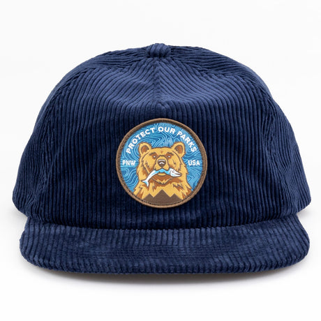 Protect Our Parks Bear Corduroy Cap - US Park Pass