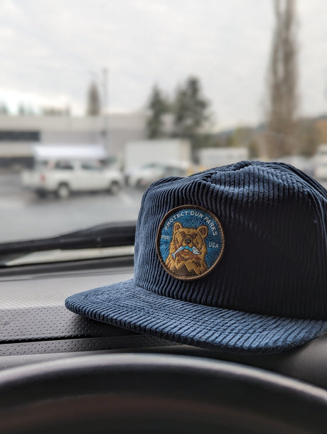 Protect Our Parks Bear Corduroy Cap - US Park Pass