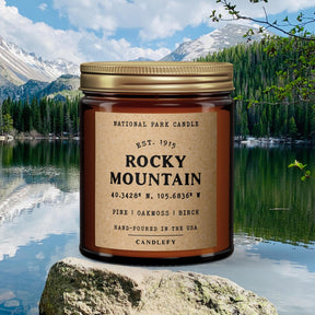 Rocky Mountains National Park Candle - US Park Pass