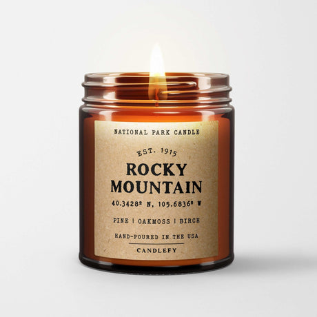 Rocky Mountains National Park Candle - US Park Pass