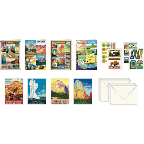 National Parks Stationery Set - US Park Pass