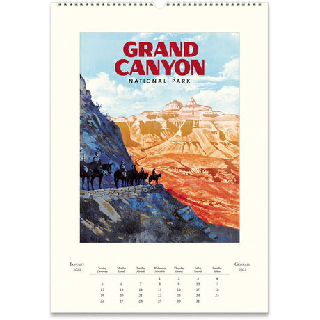 National Parks Wall Calendar - US Park Pass