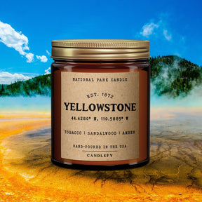 Yellowstone National Park Candle - US Park Pass