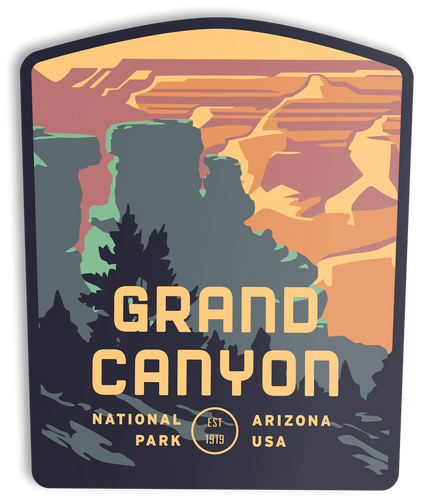 Grand Canyon National Park South Rim sticker