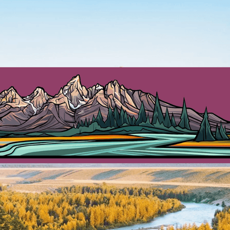 GRAND TETON Infinity Sticker - US Park Pass