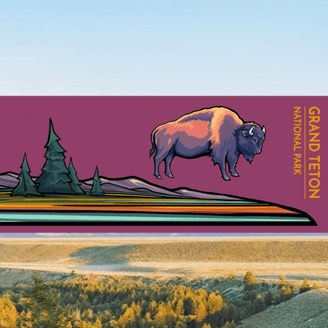 GRAND TETON Infinity Sticker - US Park Pass