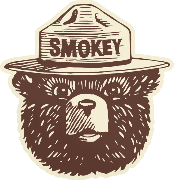 Smokey logo sticker