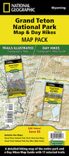 Load image into Gallery viewer, Grand Teton Day Hikes &amp; National Park Map [Map Pack Bundle]