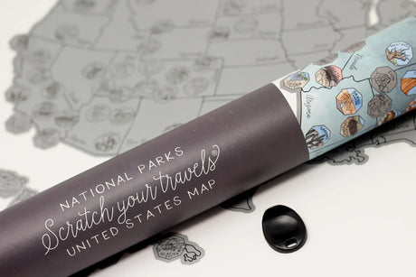 National Parks "Scratch Your Travels" Map - All 63 Parks - US Park Pass