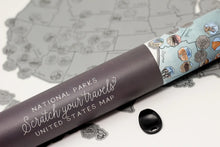 Load image into Gallery viewer, National Parks &quot;Scratch Your Travels&quot; Map - All 63 Parks