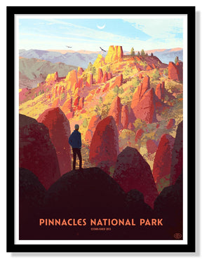Pinnacles National Park Poster - 18" x 24" - US Park Pass