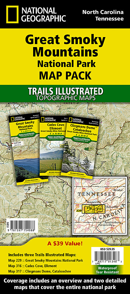 Great Smoky Mountains National Park [Map Pack Bundle]