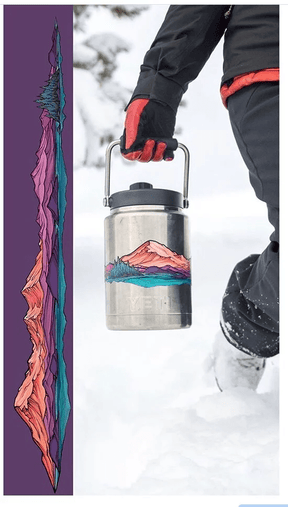 MT. BAKER + TWIN SISTERS Infinity Sticker - US Park Pass