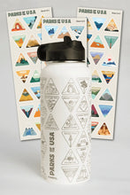 Load image into Gallery viewer, Parks of the USA Bucket List Water Bottle