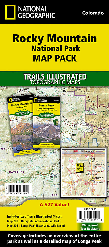 Rocky Mountain National Park [Map Pack Bundle]