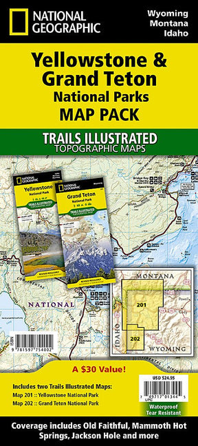 Yellowstone and Grand Teton National Parks [Map Pack Bundle] - US Park Pass